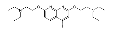 2,7-bis-(2-diethylamino-ethoxy)-4-methyl-[1,8]naphthyridine结构式