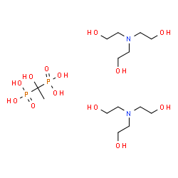 (1-hydroxy-1-phosphono-ethyl)phosphonic acid Structure