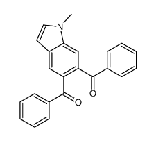 (6-benzoyl-1-methylindol-5-yl)-phenylmethanone结构式