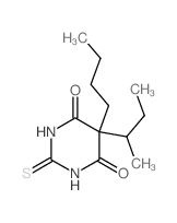 5-Butyl-5-sec-butyl-2-thiobarbituric acid结构式