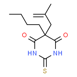 5-Butyl-2,3-dihydro-5-(2-methyl-2-propenyl)-2-thioxo-4,6(1H,5H)-pyrimidinedione Structure