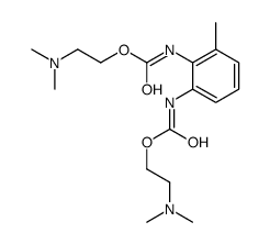 bis[2-dimethylamino)ethyl] (3-methyl-1,2-phenylene)dicarbamate结构式