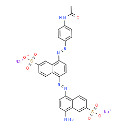 disodium 8-[(4-acetamidophenyl)azo]-5-[(4-amino-6-sulphonatonaphthyl)azo]naphthalene-2-sulphonate结构式