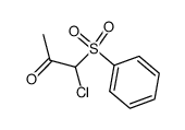 1-Chlor-1-phenylsulfonyl-2-propanon Structure