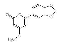 2H-Pyran-2-one,6-(1,3-benzodioxol-5-yl)- 4-methoxy-结构式