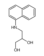 3-(1-naphthylamino)propane-1,2-diol结构式