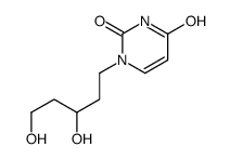 1-(3,5-dihydroxypentyl)pyrimidine-2,4-dione Structure