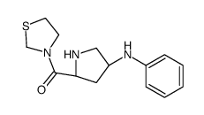 [(2S,4S)-4-anilinopyrrolidin-2-yl]-(1,3-thiazolidin-3-yl)methanone结构式