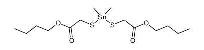 Dimethylzinnbis-(α-mercaptoessigsaeure-n-butylester)结构式