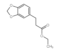 1,3-Benzodioxole-5-propanoic acid, ethyl ester结构式