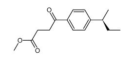 Methyl 3-[4-(1-Methylpropyl)benzoyl]propionate Structure