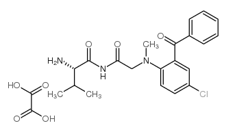 (2S)-2-amino-N-[2-[(2-benzoyl-4-chloro-phenyl)-methyl-amino]acetyl]-3- methyl-butanamide, oxalic acid picture