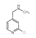 N-[(2-Chloropyridin-4-yl)methyl]-N-methylamine Structure