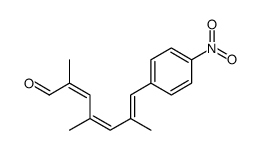 2,4,6-trimethyl-7-(4-nitrophenyl)hepta-2,4,6-trienal结构式