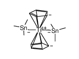 bis(η-cyclopentadienyl)(trimethylsilylmethyl)(trimethylstannylmethyl)titanium(IV) Structure