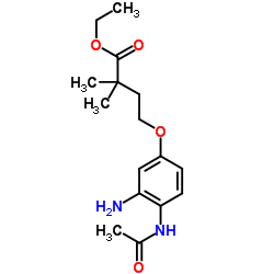 Ethyl 4-(4-acetamido-3-aminophenoxy)-2,2-dimethylbutanoate Structure