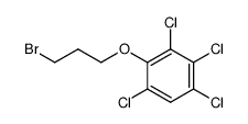 1-bromo-3-(2,3,4,6-tetrachlorophenoxy)propane Structure