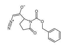 N-carbobenzoxypyroglutamyl diazomethyl ketone Structure