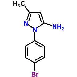 1-(4-Bromophenyl)-3-methyl-1H-pyrazol-5-amine Structure