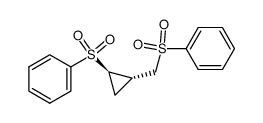 ((((1S,2R)-2-(phenylsulfonyl)cyclopropyl)methyl)sulfonyl)benzene Structure