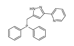 diphenyl-[(3-pyridin-2-yl-1H-pyrazol-5-yl)methyl]phosphane Structure