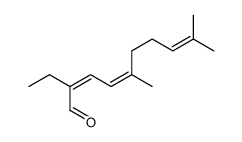 2-ethyl-5,9-dimethyldeca-2,4,8-trienal Structure