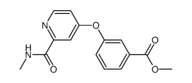 3-(2-methylcarbamoyl-pyridin-4-yloxy)-benzoic acid methyl ester Structure