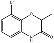 8-bromo-2-methyl-3,4-dihydro-2h-1,4-benzoxazin-3-one结构式