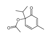 2-Acetoxy-5-methyl-2-isopropyl-cyclohexa-3,5-dien-1-on结构式