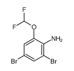 2,4-dibromo-6-(difluoromethoxy)aniline structure