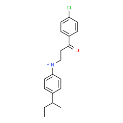 3-[4-(SEC-BUTYL)ANILINO]-1-(4-CHLOROPHENYL)-1-PROPANONE picture