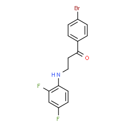 1-(4-bromophenyl)-3-(2,4-difluoroanilino)-1-propanone Structure