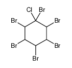 1,2,3,4,5,6-hexabromo-1-chlorocyclohexane结构式