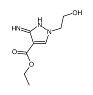 ethyl 3-amino-1-(2-hydroxyethyl)pyrazole-4-carboxylate Structure