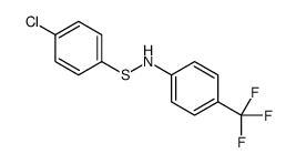 N-(4-chlorophenyl)sulfanyl-4-(trifluoromethyl)aniline结构式