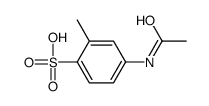 4-acetamido-2-methylbenzenesulfonic acid Structure