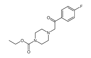 ethyl 4-[2-(4-fluorophenyl)-2-oxoethyl]piperazine-1-carboxylate结构式