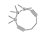 1,1,2,2,3,3-hexamethyl-1,2,3-trisilacyclonona-4,8-diyne Structure