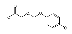 2-[(4-chlorophenoxy)methoxy]acetic acid结构式