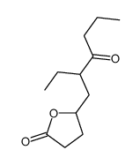 5-(2-ethyl-3-oxohexyl)oxolan-2-one Structure