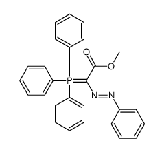 methyl 2-phenyldiazenyl-2-(triphenyl-λ5-phosphanylidene)acetate结构式