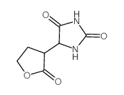 5-(2-oxooxolan-3-yl)imidazolidine-2,4-dione结构式