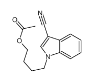 4-(3-cyanoindol-1-yl)butyl acetate结构式