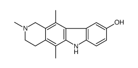 2,5,11-trimethyl-1,3,4,6-tetrahydropyrido[4,3-b]carbazol-9-ol结构式