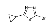 2-Bromo-5-Cyclopropyl-1,3,4-Thiadiazole结构式