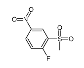 1-fluoro-2-methylsulfonyl-4-nitrobenzene结构式