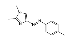 (1,2-dimethylimidazol-4-yl)-(4-methylphenyl)diazene结构式