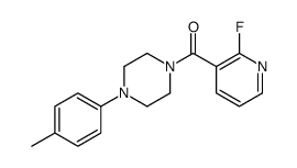 (2-fluoropyridin-3-yl)-[4-(4-methylphenyl)piperazin-1-yl]methanone Structure