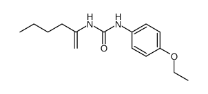 N-(4-ethoxy-phenyl)-N'-(1-butyl-vinyl)-urea结构式