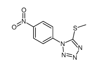 5-(methylthio)-1-(p-nitrophenyl)-1H-tetrazole结构式